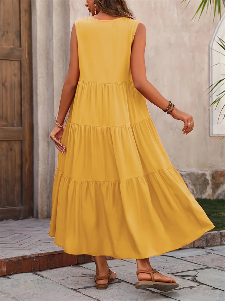 Women's Summer Dress™ Casual Long Dresses V-neck Loose Elegant Dress