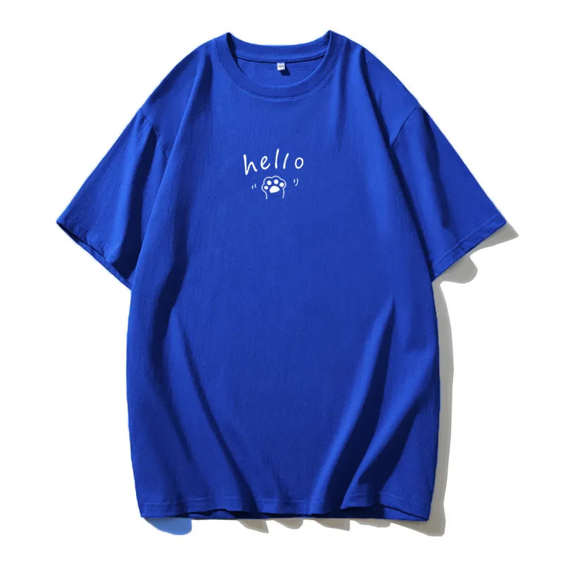 Women's Hirsionsan Graphic Printed Cotton T Shirts™ Oversized Casual Soft Short Sleeve Summer Tops