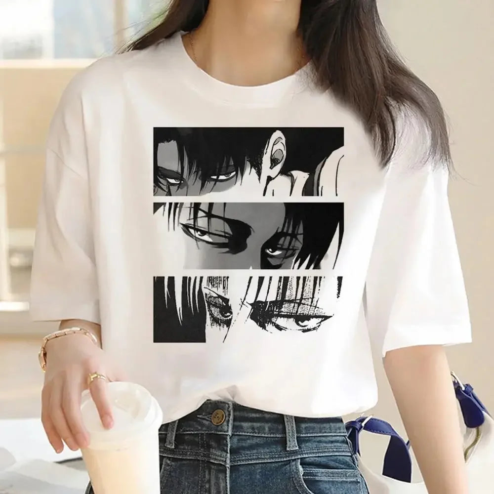 Women's T-Shirt™ Japanese Anime Attack on Titan Graphic Print Harajuku Short Sleeve Plus Size T Shirt