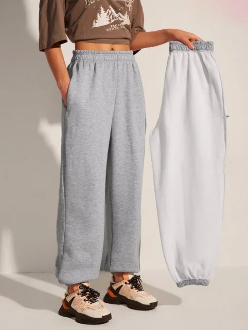 Women's Comfortable High Waist Sweatpants™ Stretchy and Soft Elastic Waistband Pants