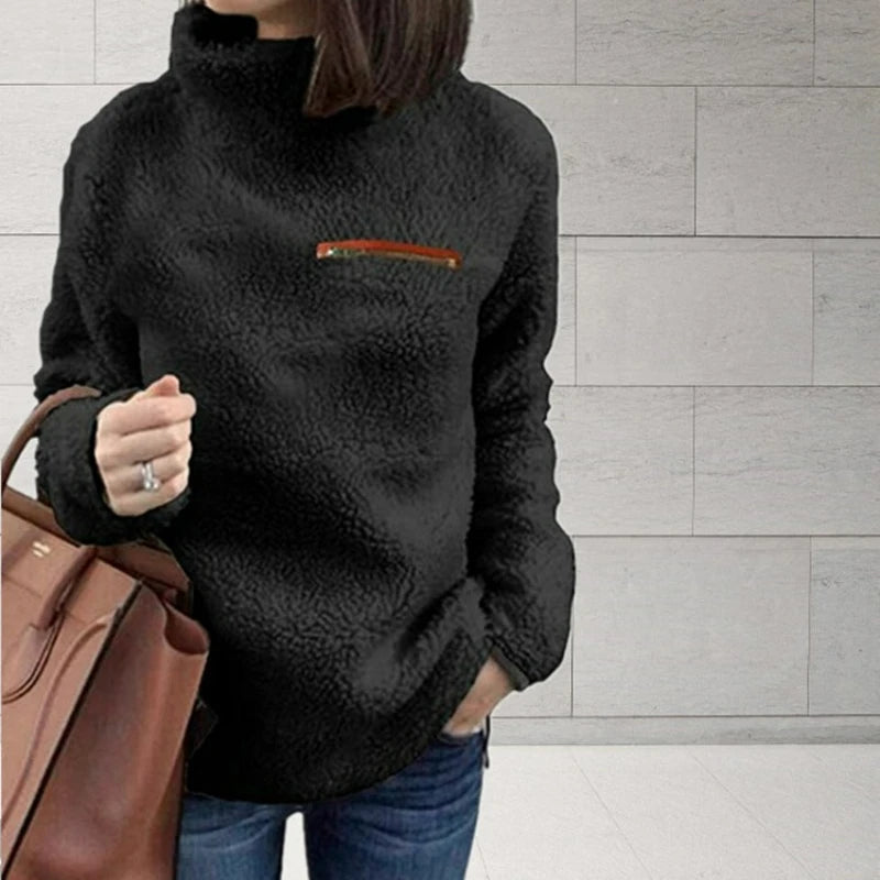 Women's Turtleneck Pullover™ Super Soft and Comfortable Solid Color Sweater