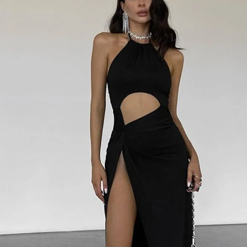 Women's WhereMery Summer Backless Lace Up Long Dress™ Elegant Waist Hollow Out High Split Dresses