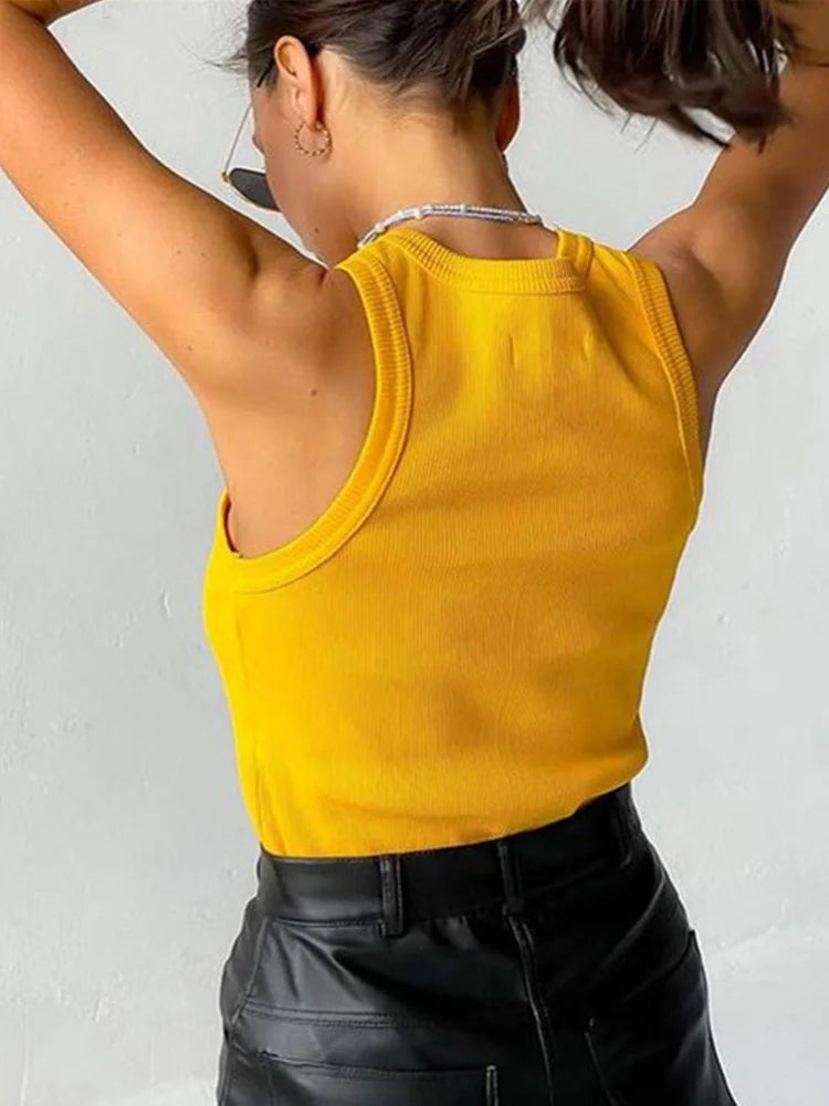 Women's Shirt™ Ribbed Knitted Summer Off Shoulder Tank Top