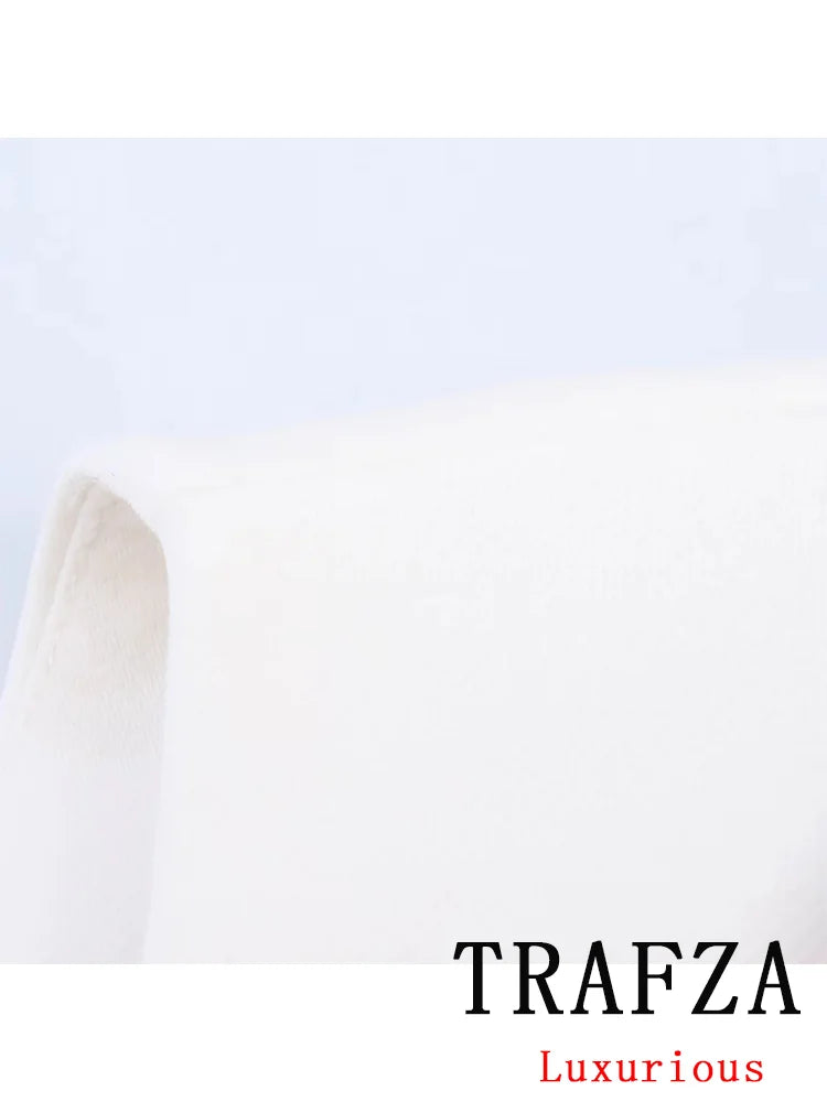 Women's Summer Suit™ TRAFZA Causal Chic Patchwork V Neck Double Breasted Vest Blazer Straight Shorts Spring Summer Sets