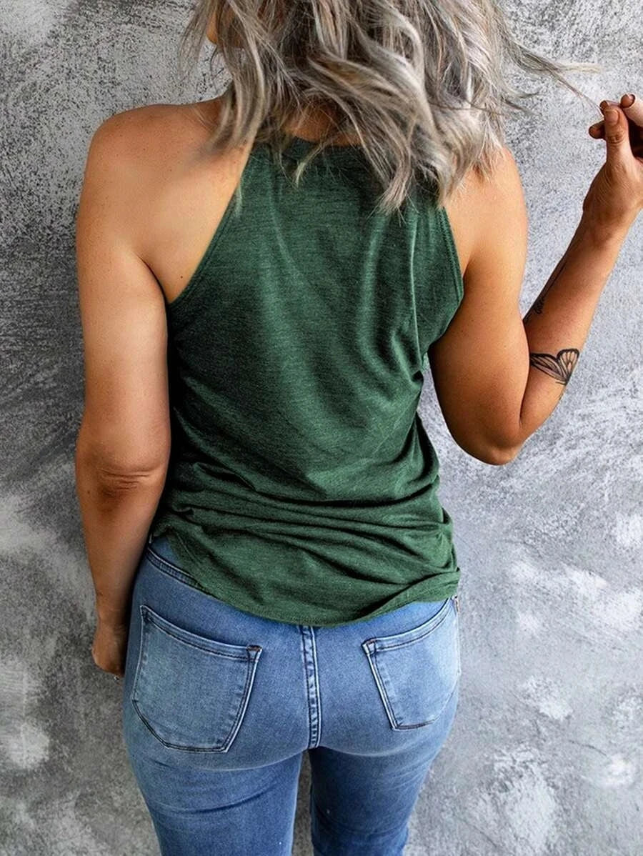 Women's Summer Sleeveless Halter T-Shirts™ Crew Neck Workout Tank Tops