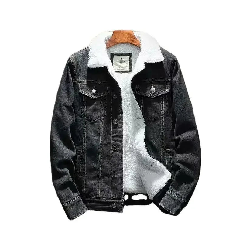 Men's Vintage Denim Jacket™ Trendy Fleece-lined Cotton-padded Coat