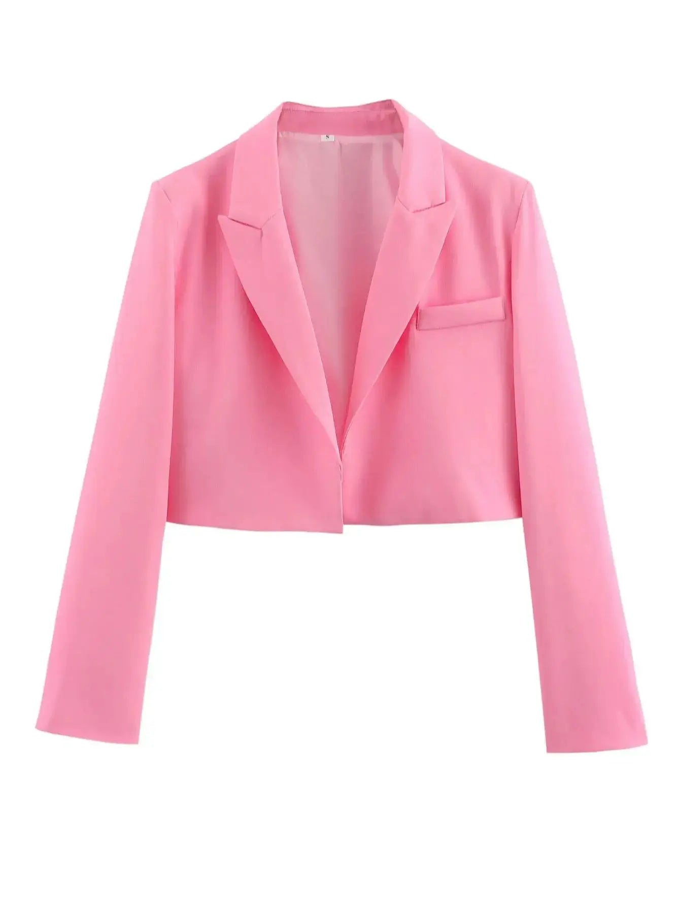 Women's Fashion Crop Blazer Jacket™ Long Sleeve Versatile Jacket