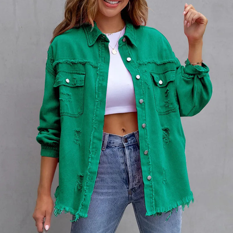 Women's Denim Shirts™ Vintage Oversized Loose Shirt