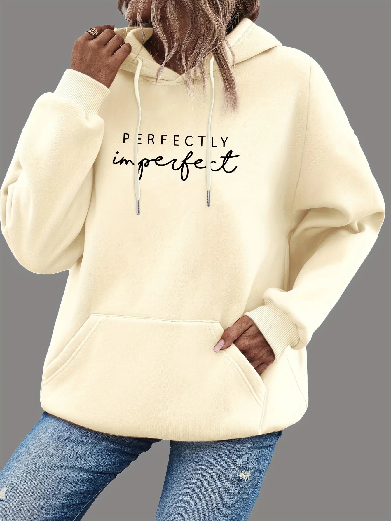 Women's Casual Hoodie™ Letter Print Polyester Hoodies