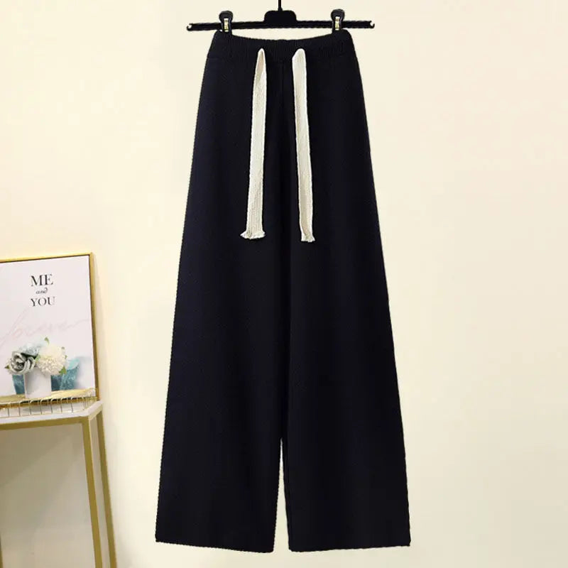 Women's Suits™ Autumn Winter New Western Style Knitted Sweater Loose and Slimming Casual Pants