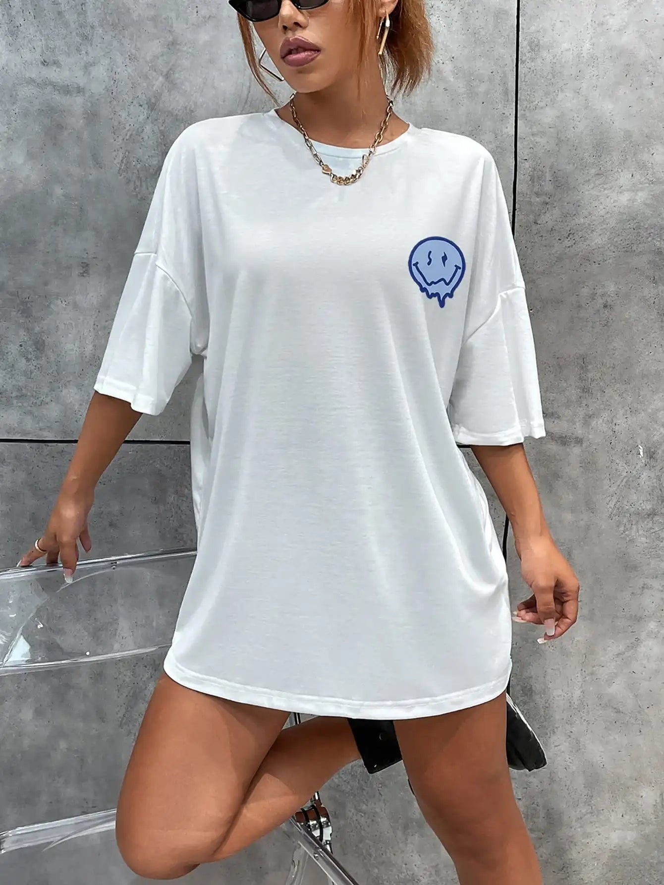 Women's Letter Printed Women T-Shirts™ Loose Oversized Casual Short Sleeves Tees