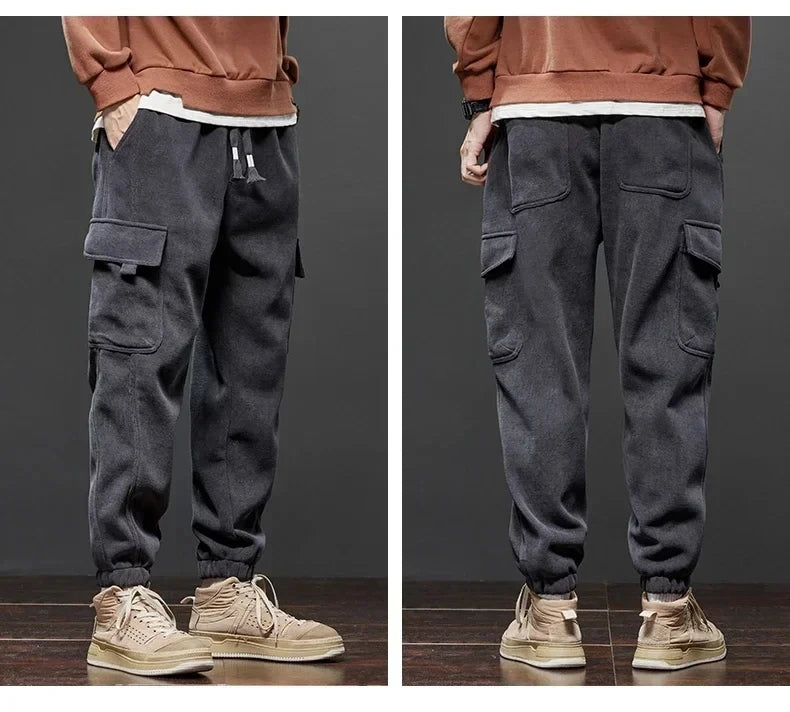 Men's Elastic Waist Jogging™ Spring Autumn New Style Stretch Straight Drawstring Pants