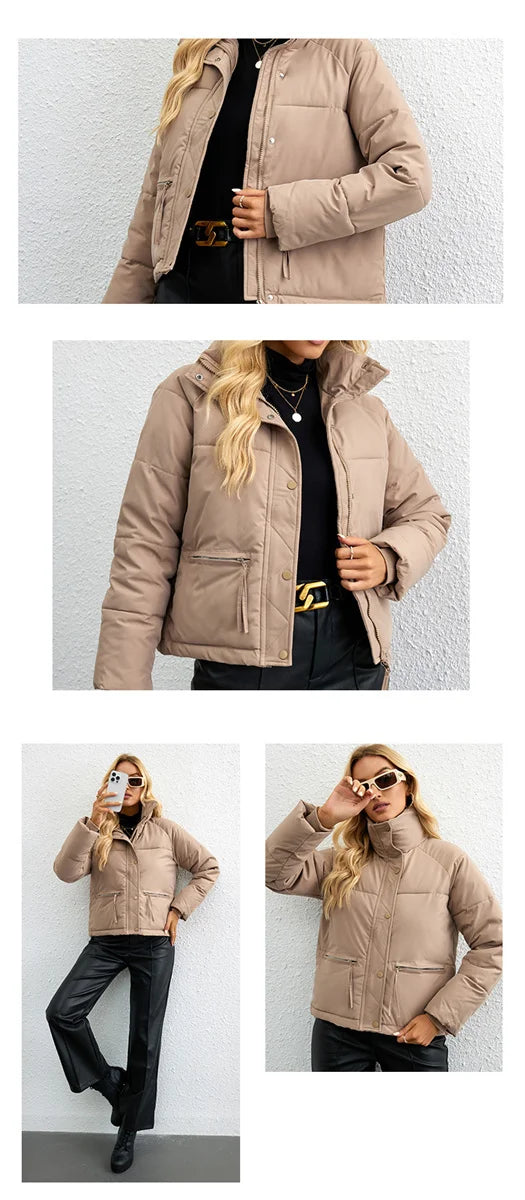 Women's Cotton Jacket™ Short Korean Collar Parkas jackets