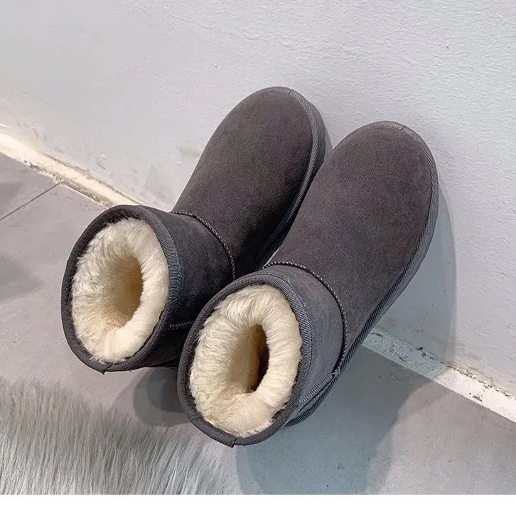 Women's Winter Cotton Boots™ Thickened Warm Flat Short Boots
