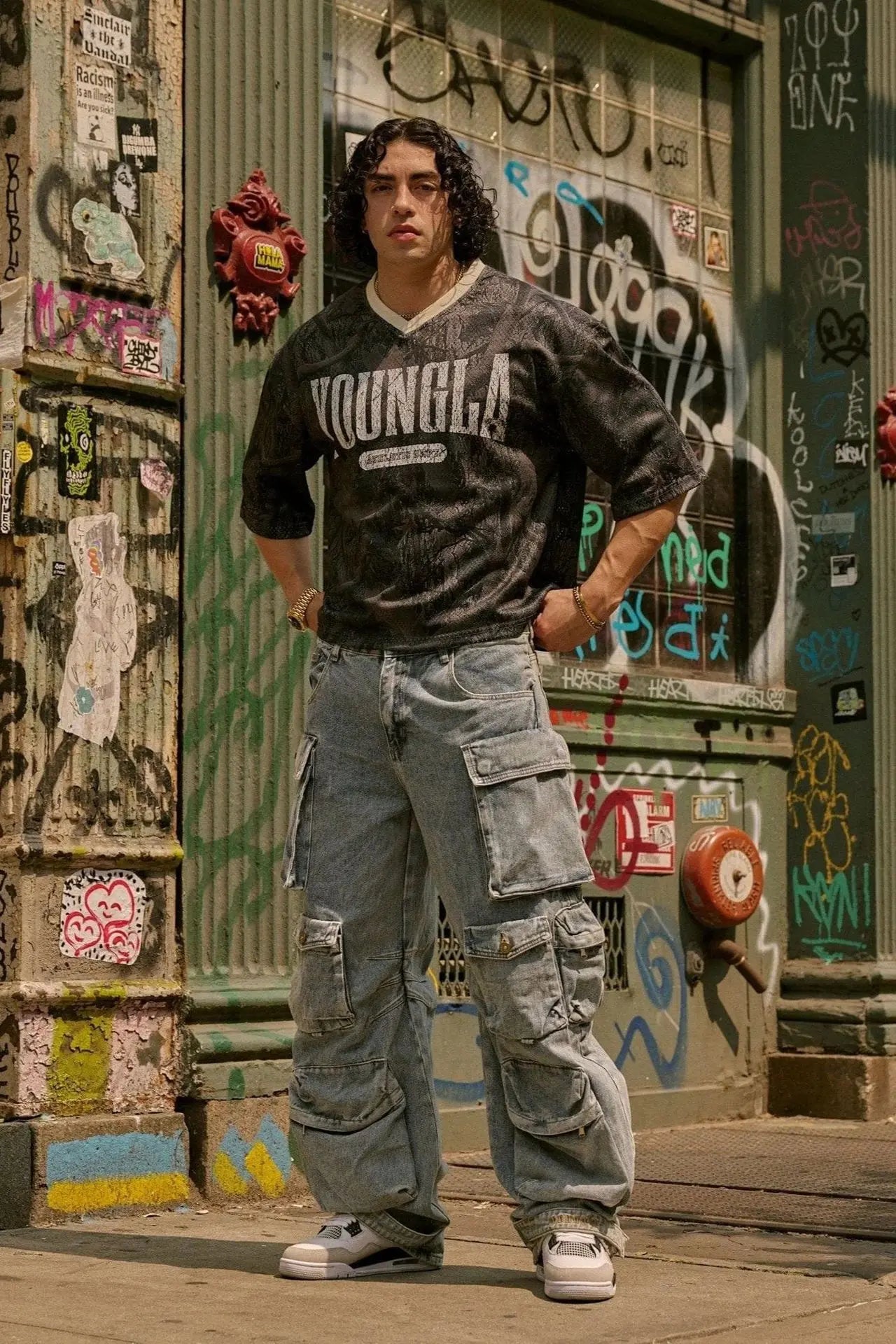 Men's T-Shirt™ YoungLa men's popular American breathable mesh short sleeved t-shirt