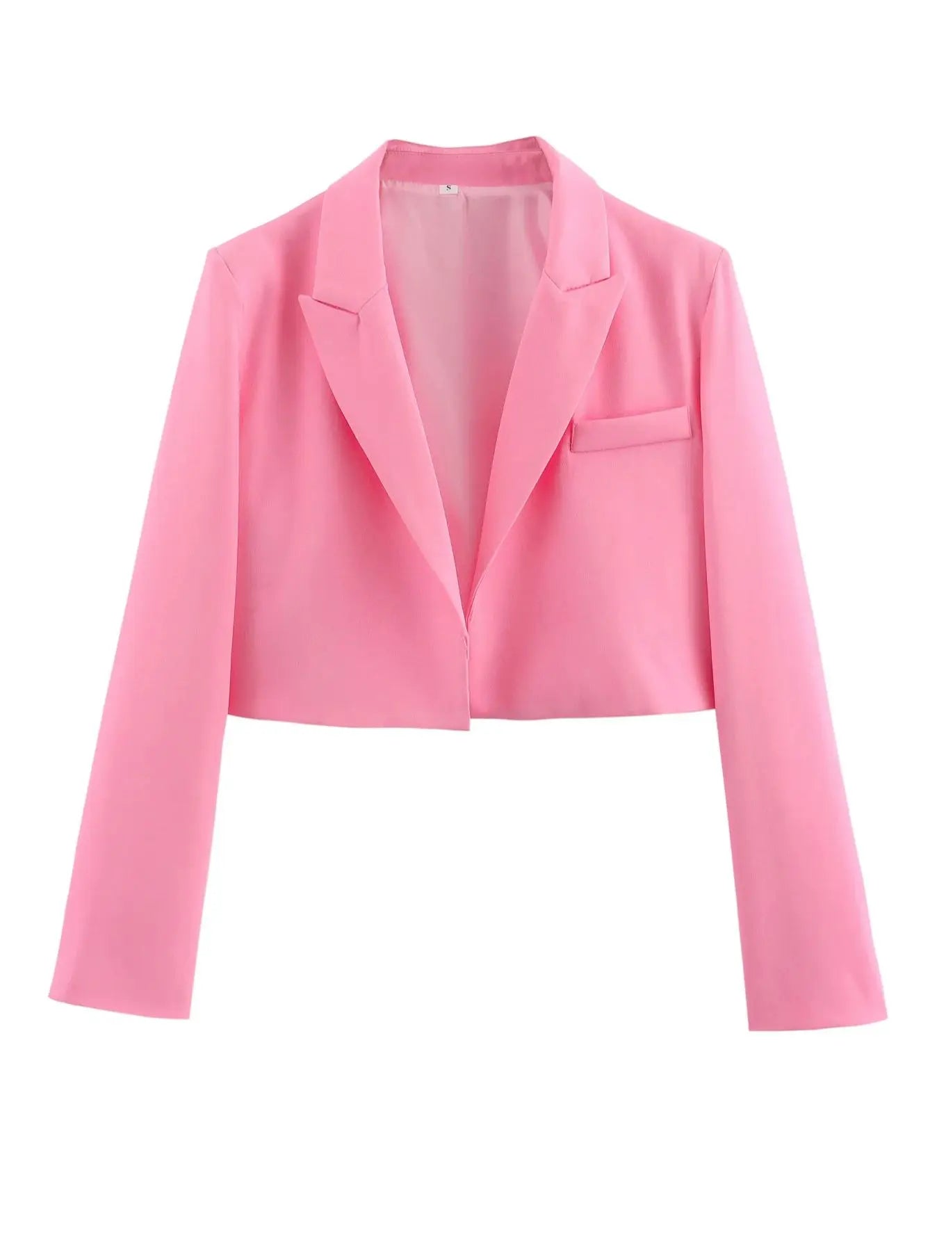 Women's Fashion Crop Blazer Jacket™ Long Sleeve Versatile Jacket