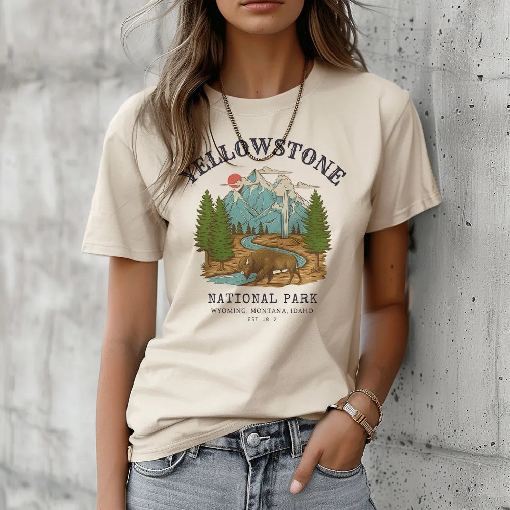 Women's Yellowstone Letter Printed t-shirts