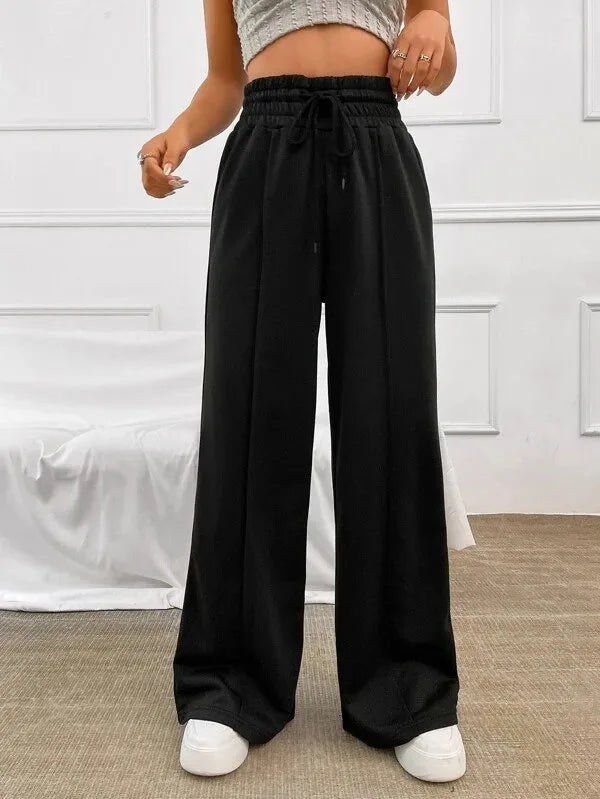 Women's straight tube loose pants™ wide leg pants casual pants
