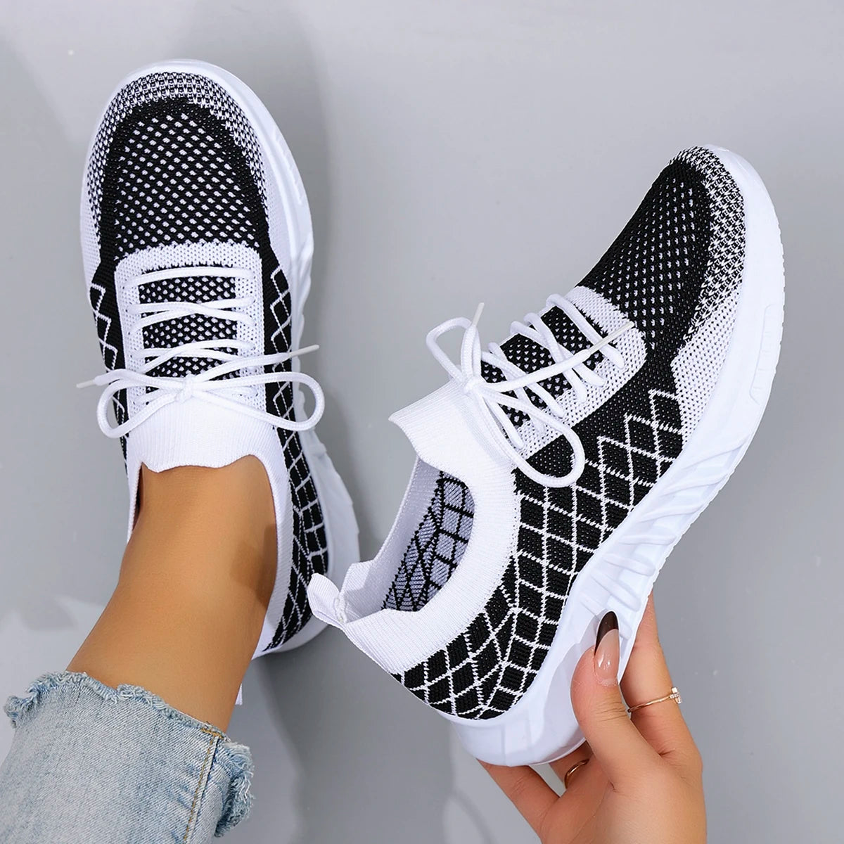 Women's Casual Sneakers™ Lace up Comfortable, Breathable, Lightweight, Wear Resistant Shoes
