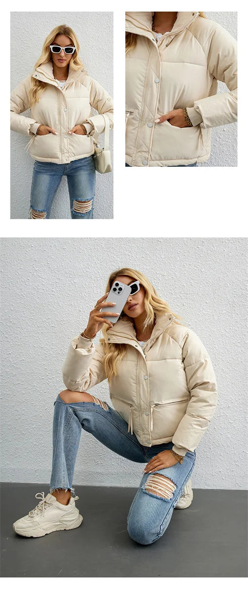 Women's Cotton Jacket™ Short Korean Collar Parkas jackets