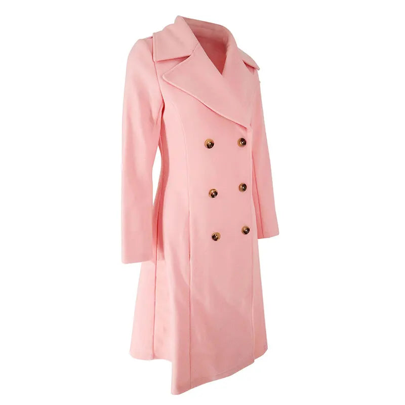 Women's Winter Coat™ Long Sleeves Double Breasted Jacket