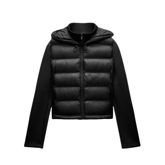 Women's Lightweight Jacket™ TRAF Warm Down Long Sleeves Zippered Hooded Coat