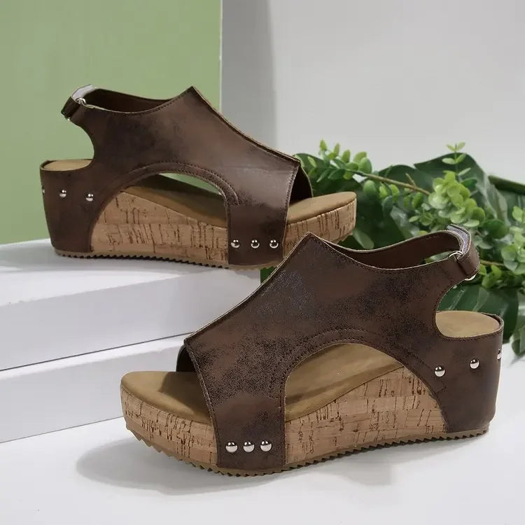 Women's Thick Heel Sandals™ Cross-Border Large Size Fish mouth Rubber Sole Sandals