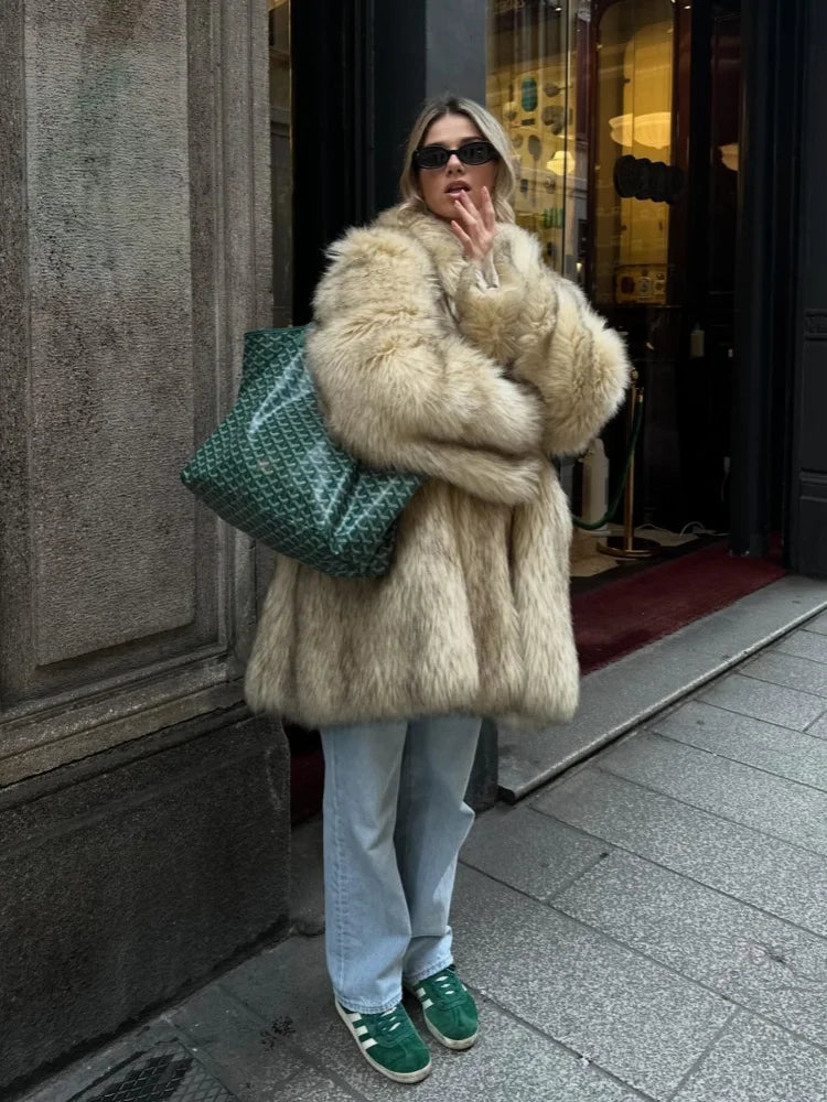 Women's Faux Fur Coat™ Vintage Fluffy Loose Faux Coat