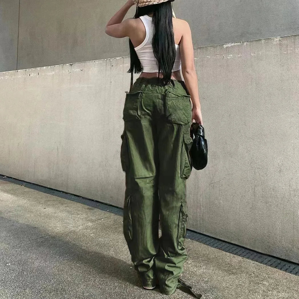 Women's Hip Hop Style Denim Pants™ Low Waist Casual Flap Pockets Pants