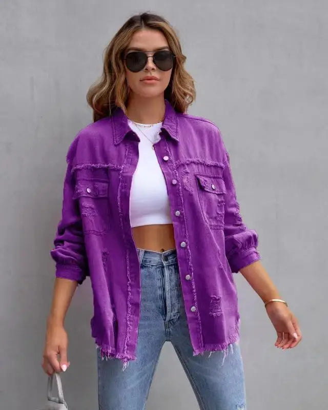 Women's Denim Shirts™ Vintage Oversized Loose Shirt