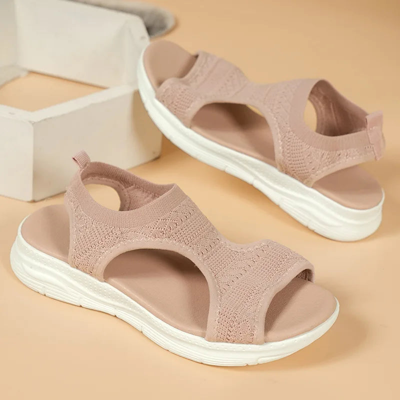 Women Summer Sandals™ Mesh Fish Platform Open Toe Wedge Sandals