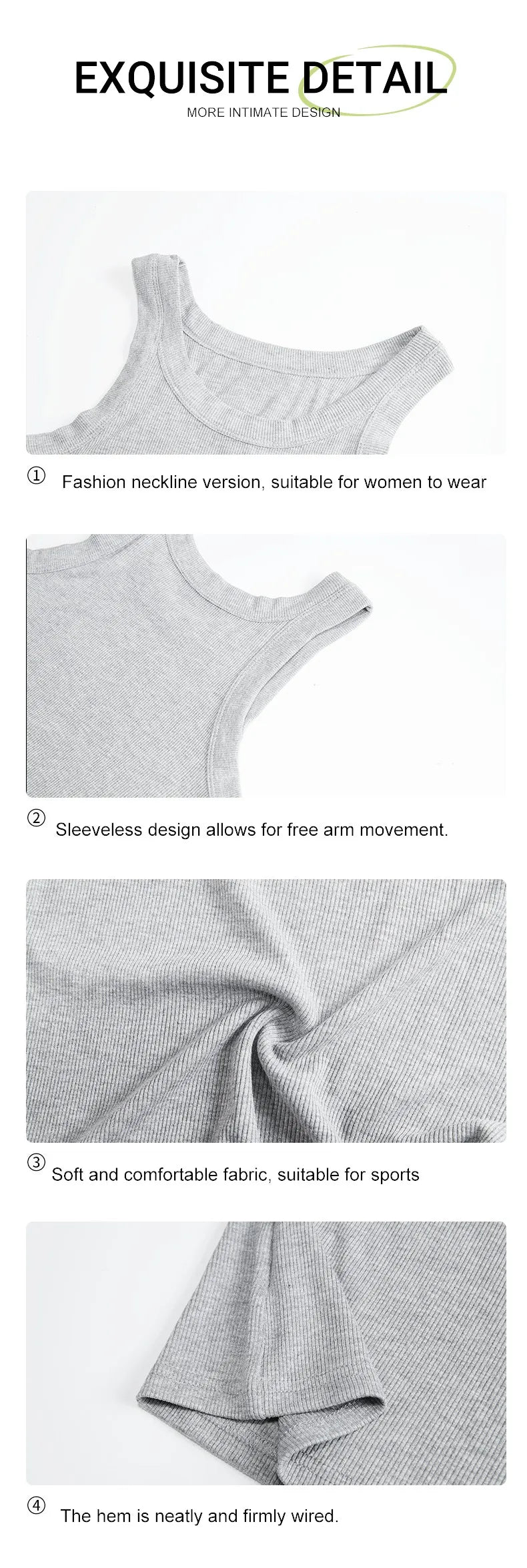 Women's Soft Tank Tops™ Tight Knitted Bottom Sleeveless Tops