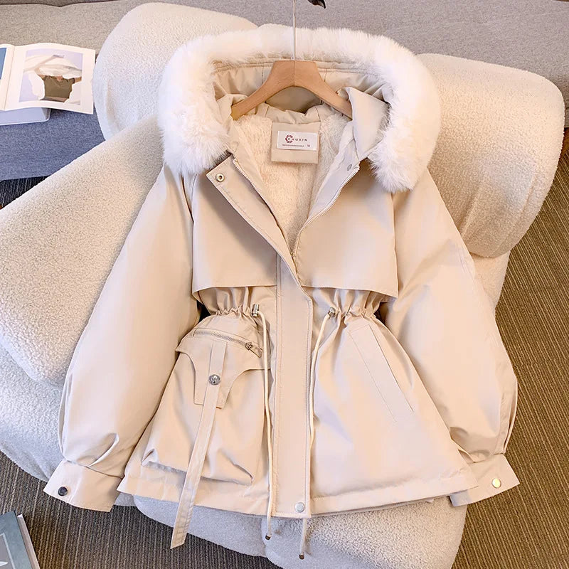 Hood Down Jacket™ Women Fleece Lined Winter Casual Coat