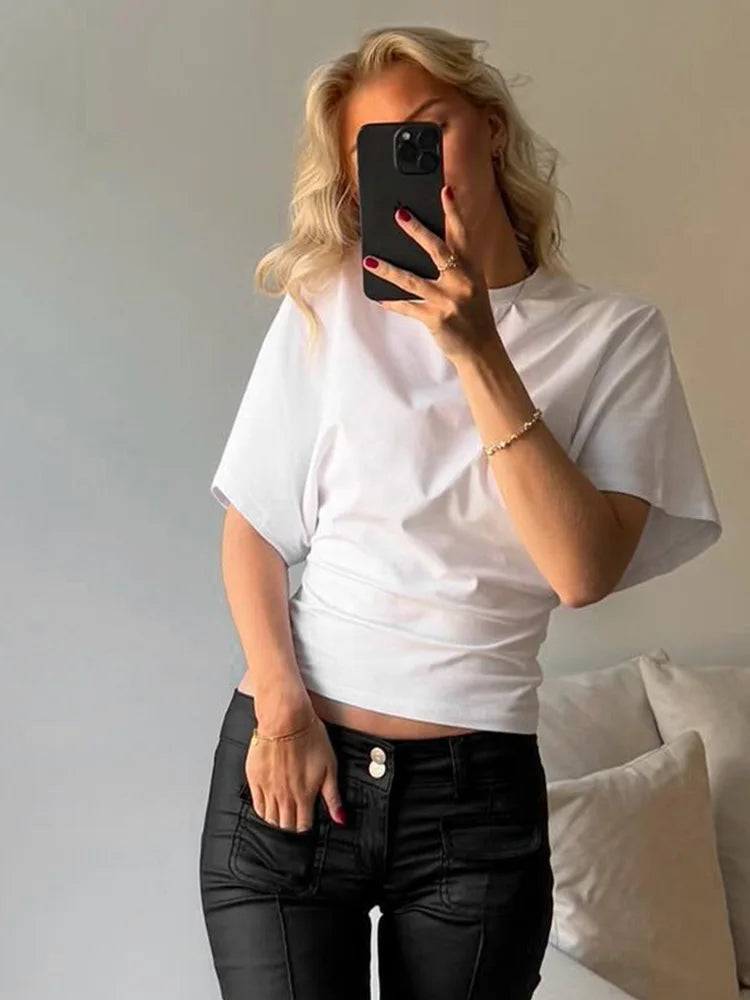 Women's Casual Cropped T-shirt™ 2025 O-neck Corset Summer Short Tee Shirts