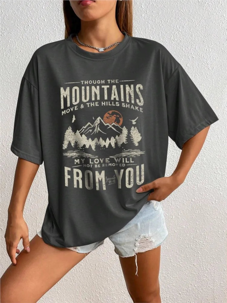 Women's Cotton Printed T-Shirts™  Short Sleeve Soft Tops