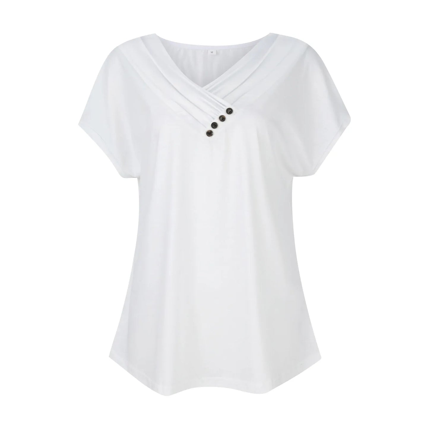 Women's Oversized T-Shirt™ Solid Color V Neck Short Sleeve Basic Tops