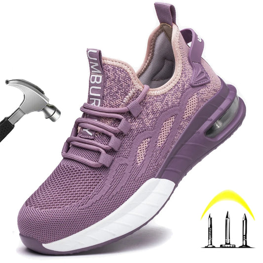 Women's Safety Shoes For Work™ Breathable Steel Toe Puncture Proof Sport Work Sneakers