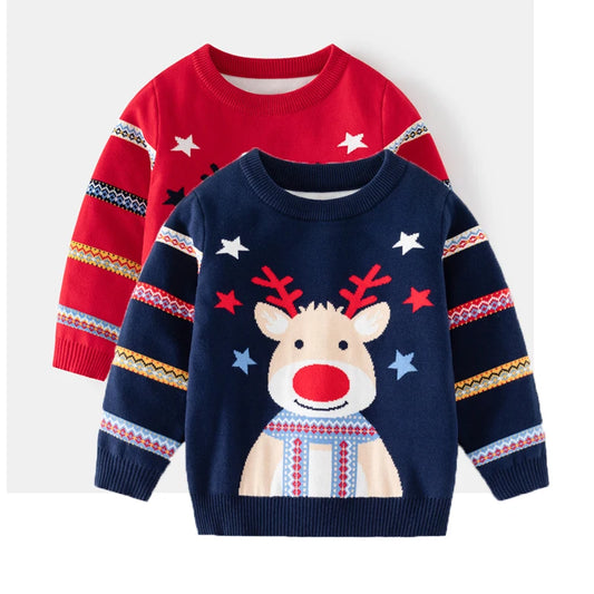 New Year Girl & Boy Sweater™ Long Sleeve Pullover Knitwear Children