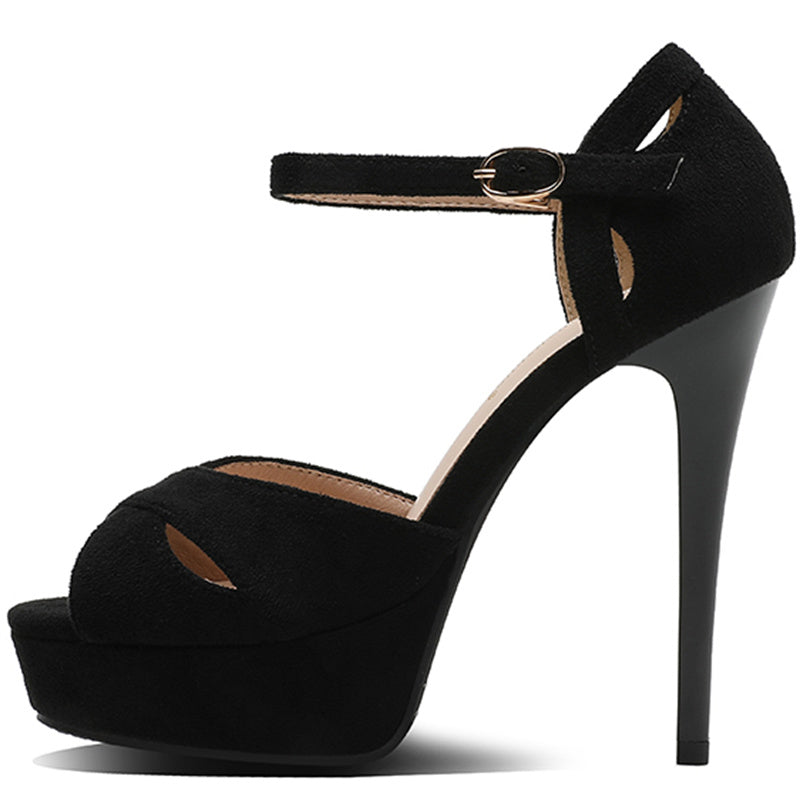 Women's High Heels™ Platform Strap Open Toe Ladies Pumps High Heels