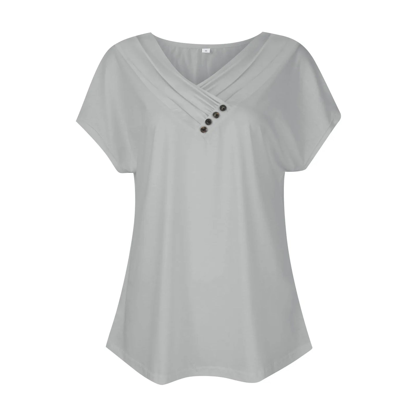 Women's Oversized T-Shirt™ Solid Color V Neck Short Sleeve Basic Tops