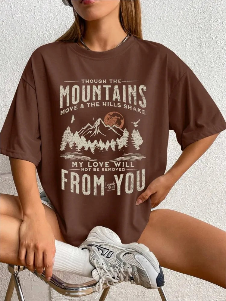 Women's Cotton Printed T-Shirts™  Short Sleeve Soft Tops