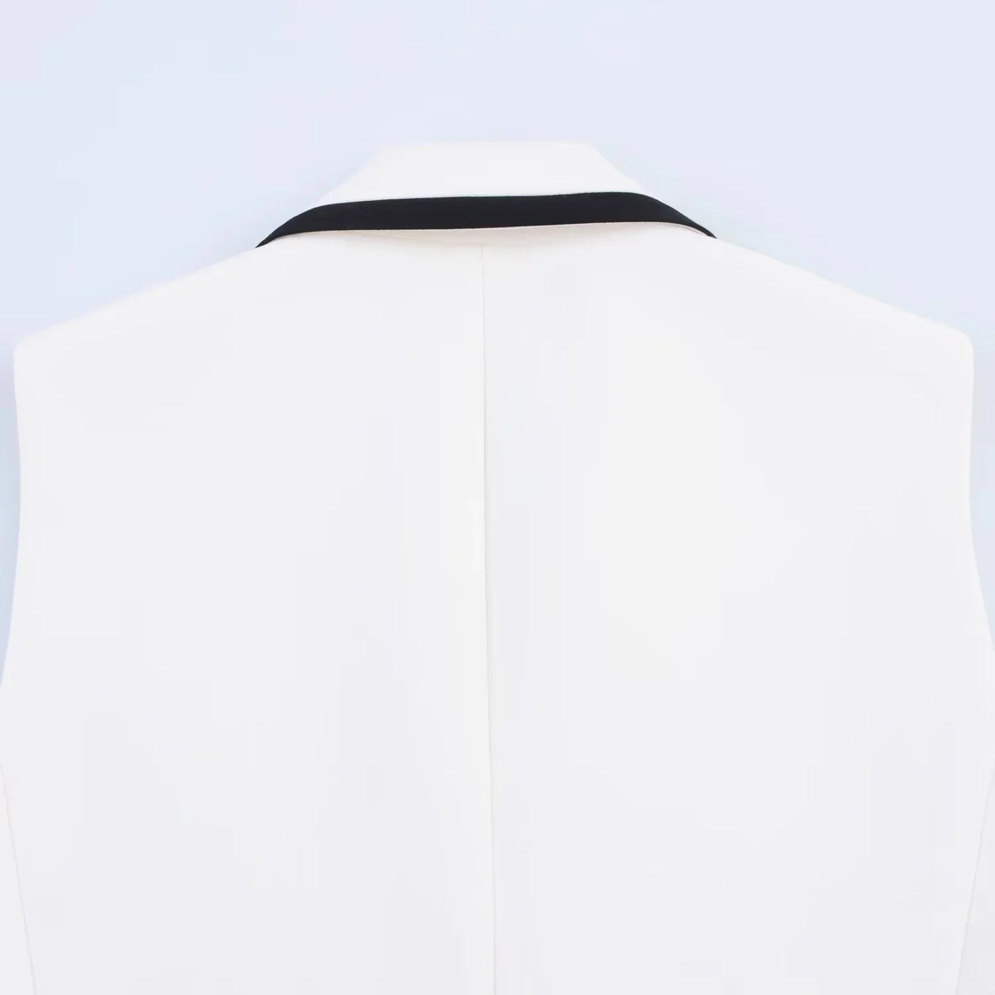 Women's Summer Suit™ TRAFZA Causal Chic Patchwork V Neck Double Breasted Vest Blazer Straight Shorts Spring Summer Sets