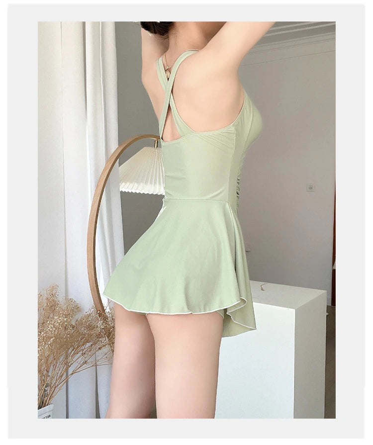 Women's Hanging Neck Sweet Dress™ High Waist Summer Dress