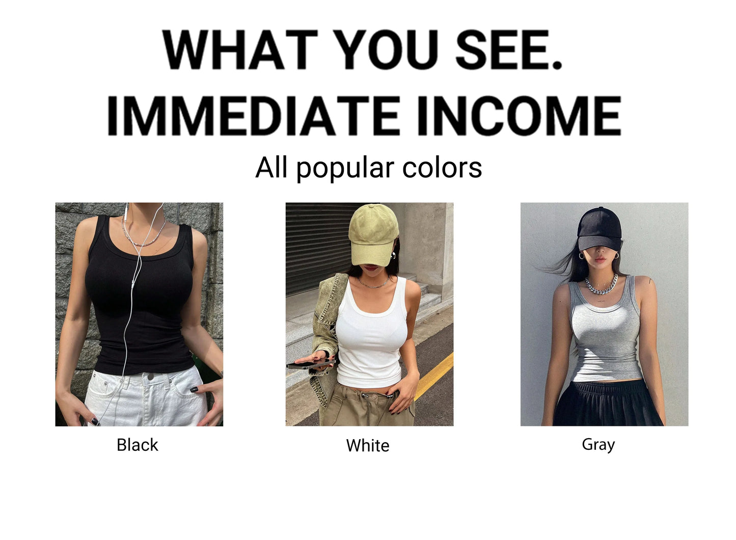 Women's Soft Tank Tops™ Tight Knitted Bottom Sleeveless Tops