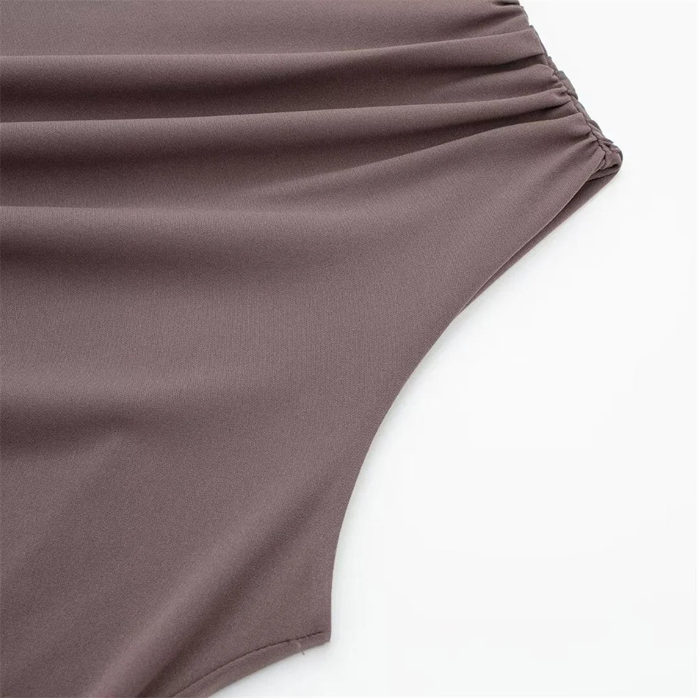 Women Dress™ Spring And Summer Fashionable Pleated Decorative Dress