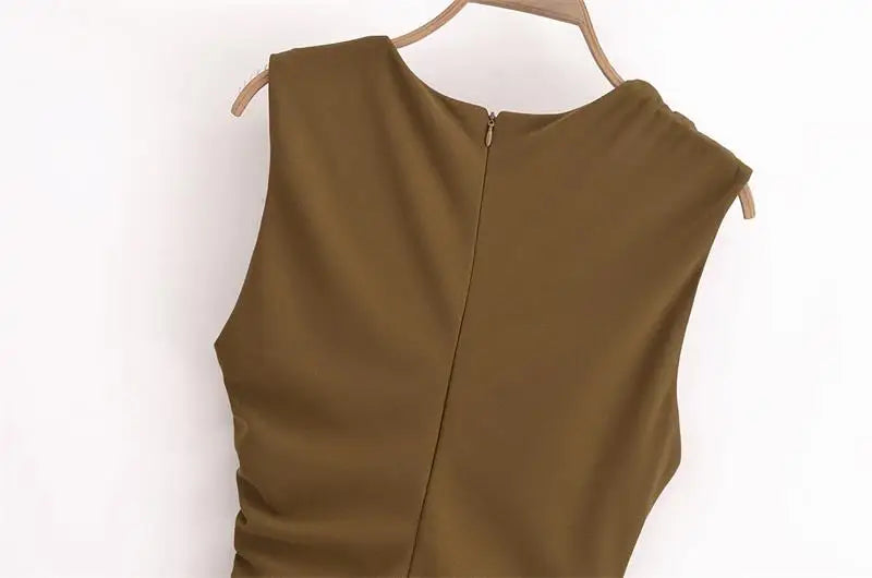 Women Dresses™ Fashion Tight Ruched Mini Dress