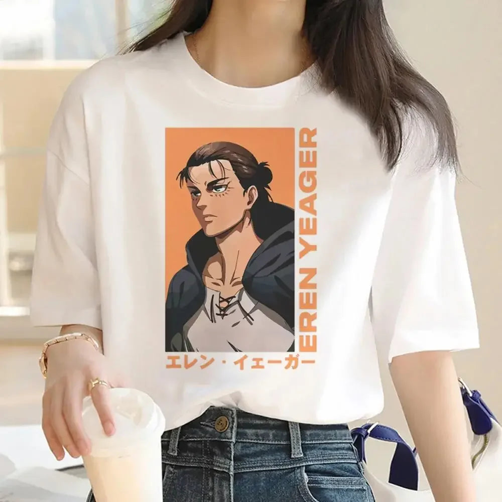 Women's T-Shirt™ Japanese Anime Attack on Titan Graphic Print Harajuku Short Sleeve Plus Size T Shirt