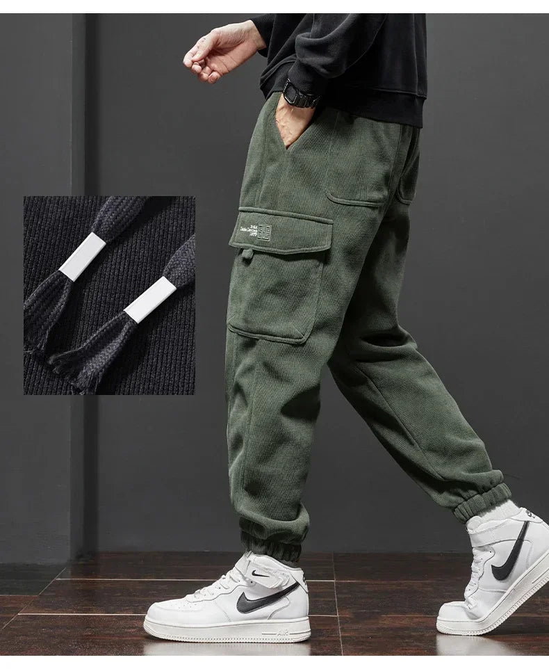 Men's Elastic Waist Jogging™ Spring Autumn New Style Stretch Straight Drawstring Pants