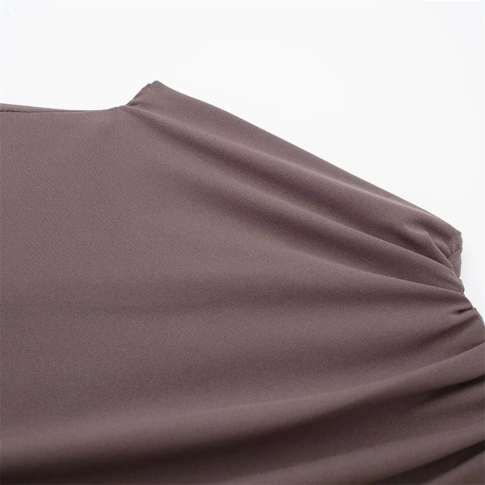 Women Dress™ Spring And Summer Fashionable Pleated Decorative Dress