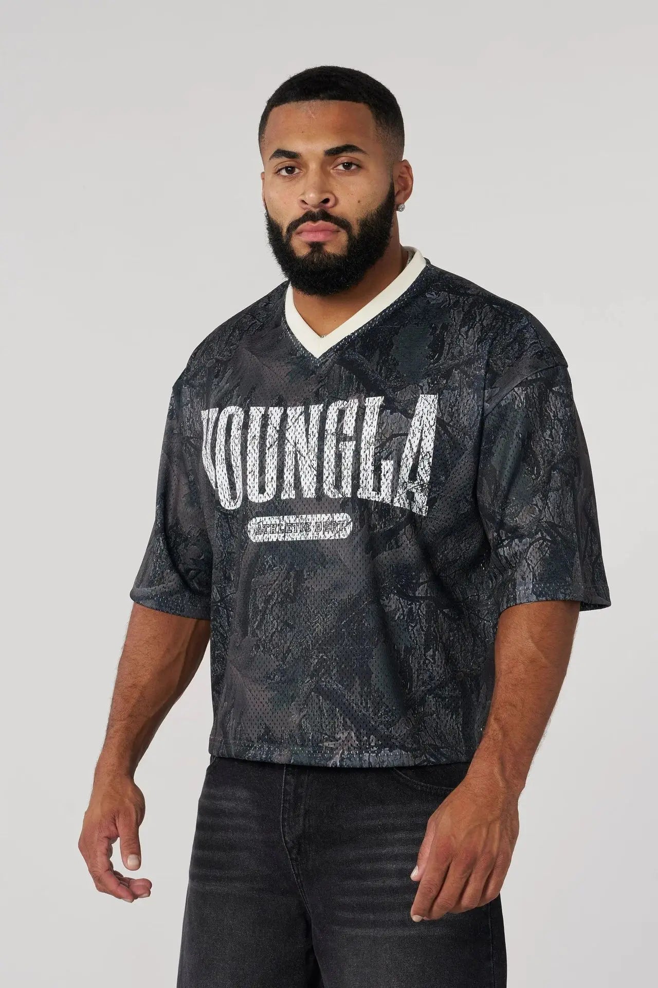 Men's T-Shirt™ YoungLa men's popular American breathable mesh short sleeved t-shirt